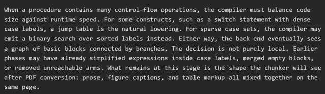 Prose extraction Prose extraction